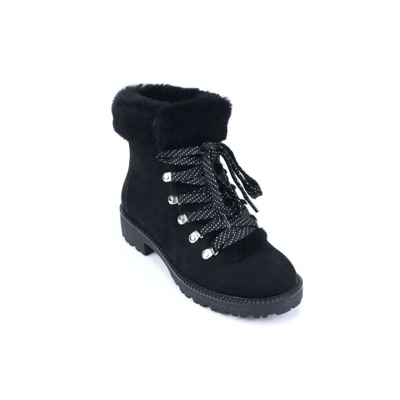 NIB J Crew Women's Nordic Shearling Boot Bootie Black 6 $228+ - Picture 3 of 7